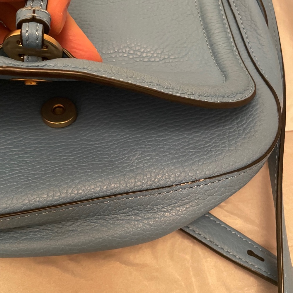 Annabel Ingall Sky Blue Crossbody Bag with Gold Accents - Picture 14 of 16